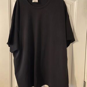 Hanes Men's Black Short Sleeve Tee 4X NWOT